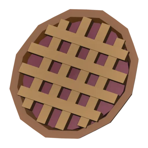 Kuchen, 3D-Modell
