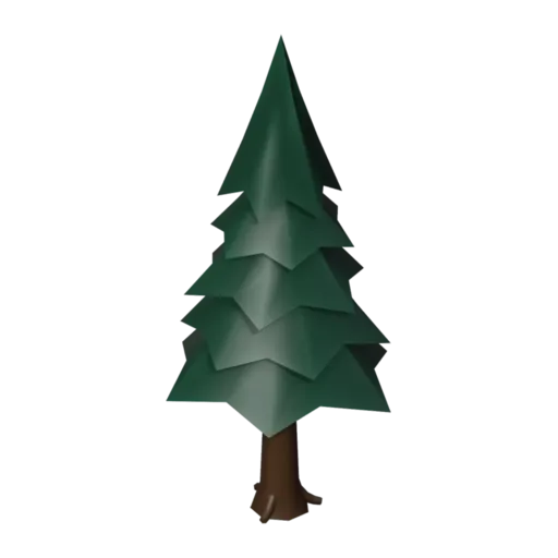 Pine tree, 3D model