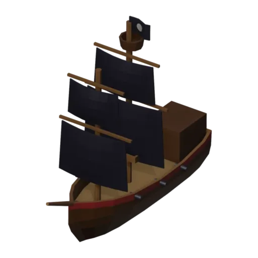 Pirate ship, 3D model