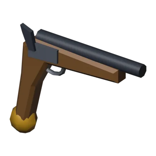 Flintlock pistol, 3D model