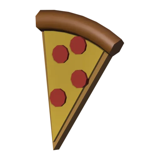 Pizza slice, 3D model