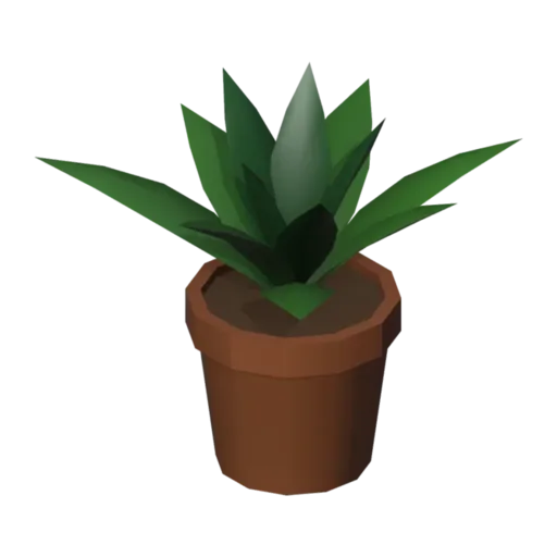 Potted plant, 3D model
