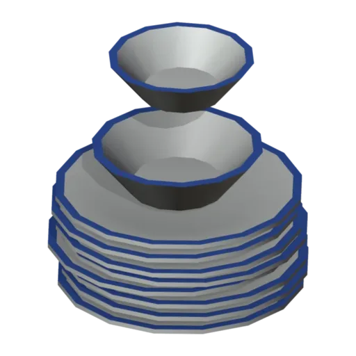 Plates, 3D model