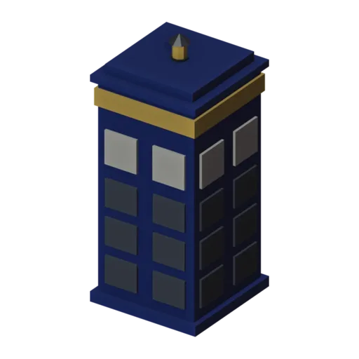 Police box, 3D model