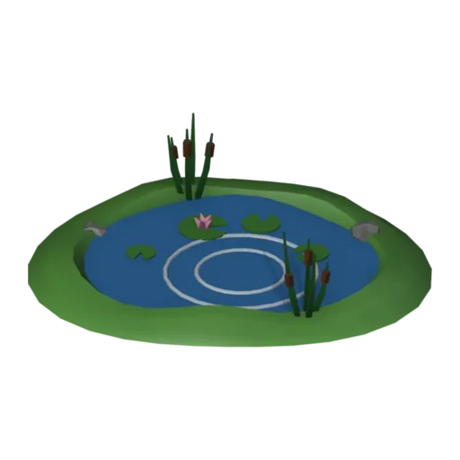 Pond, 3D model