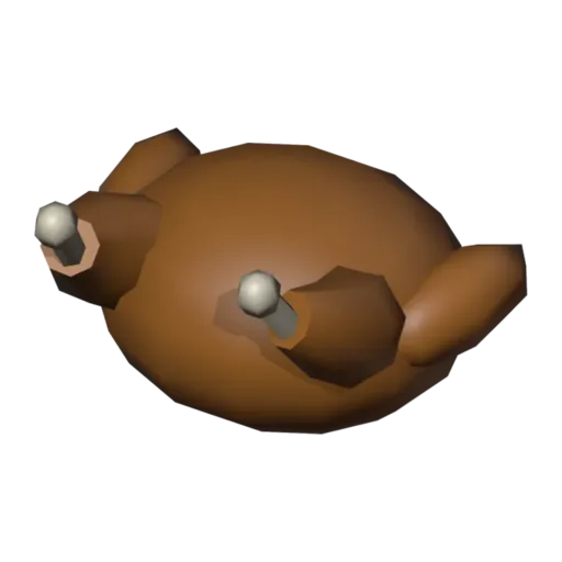 Roast chicken, 3D model