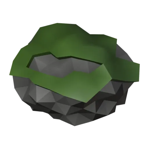 Mossy rock, 3D model