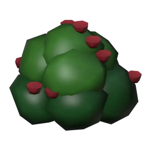 Rose bush, 3D model