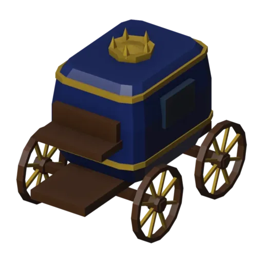 Royal carriage, 3D model