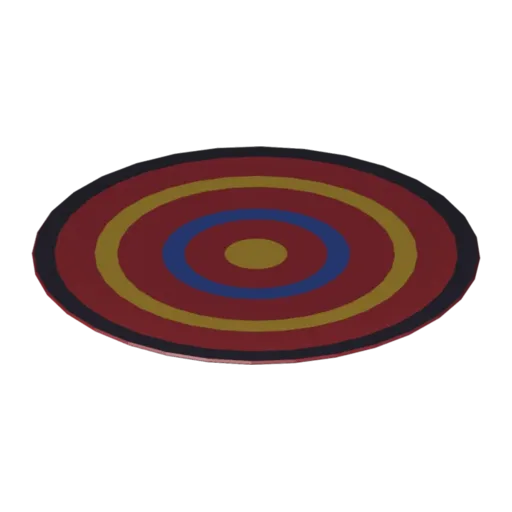Tapis rond, modèle 3D