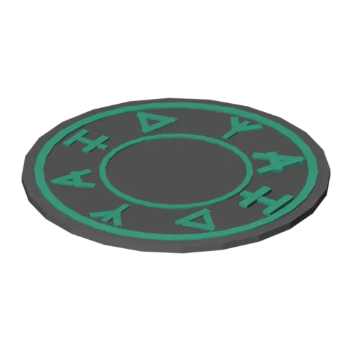 Rune circle, 3D model