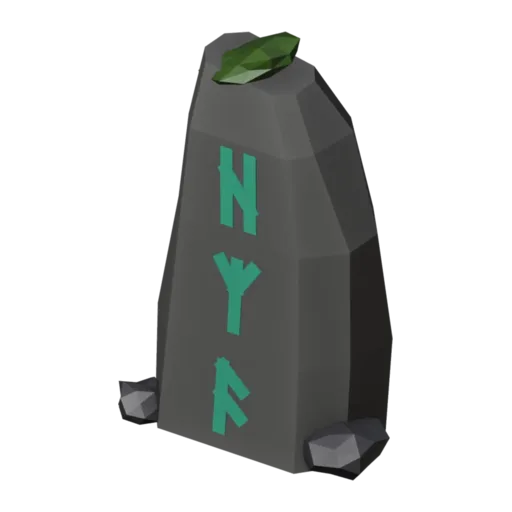 Rune stone, 3D model