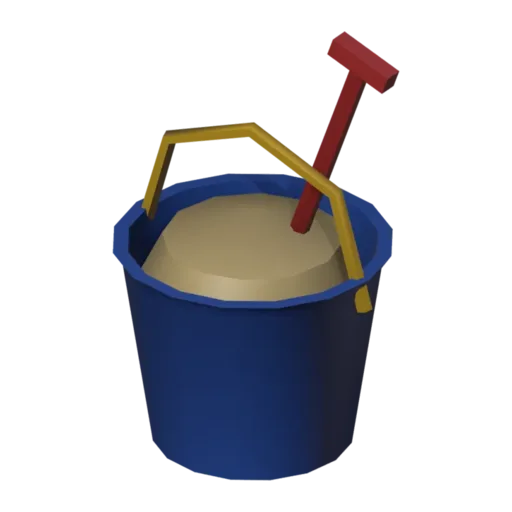 Sand bucket, 3D model