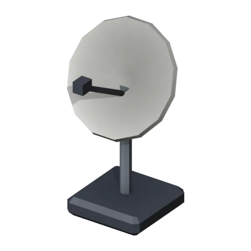 Satellite dish, 3D model