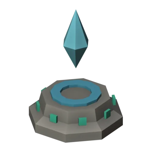 Save crystal, 3D model