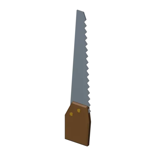 Hand saw, 3D model