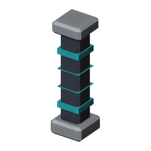 기술 기둥, 3D 모델
