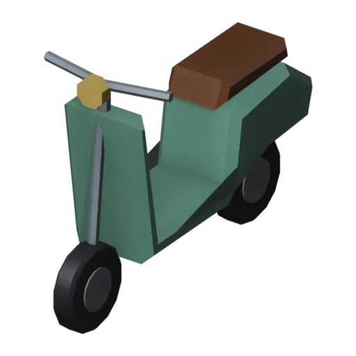 Scooter, 3D model