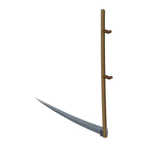 Farm scythe, 3D model