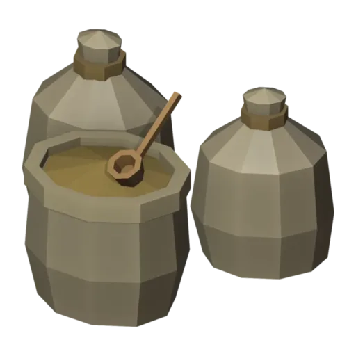 Seed sacks, 3D model