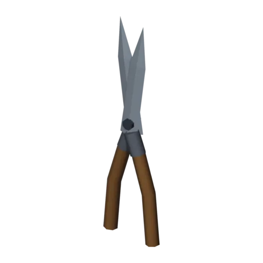Garden shears, 3D model