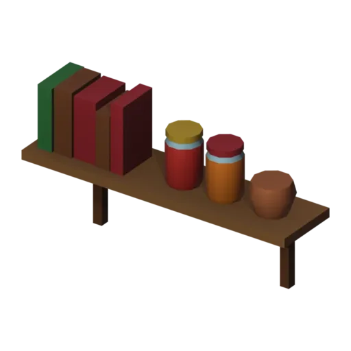 Wall shelf, 3D model