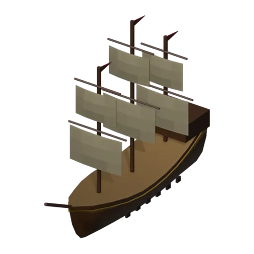 Galleon, 3D model