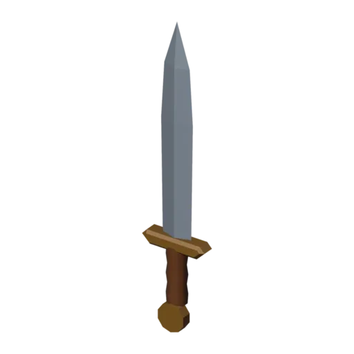 Épée courte, modèle 3D