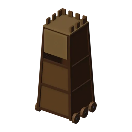 Torre de asedio, modelo 3D