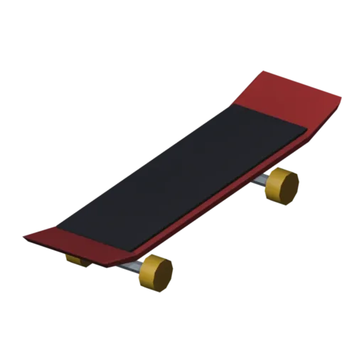 Skateboard, 3D model