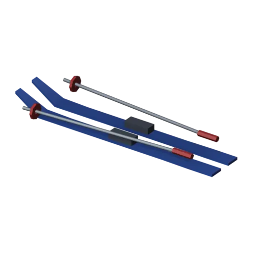 Skis, 3D model