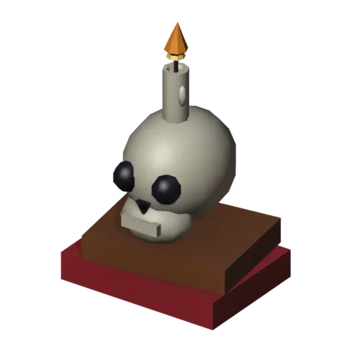Desk skull, 3D model