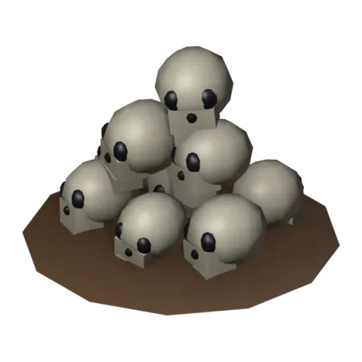 Skull pile, 3D model