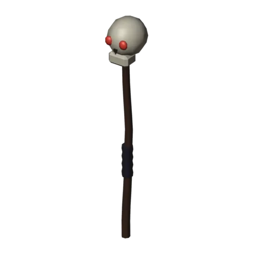 Necromancer staff, 3D model