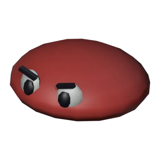 Red slime, 3D model