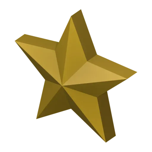 星星，3D 模型