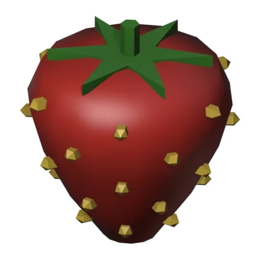 Strawberry, 3D model