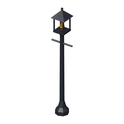Oil street lamp, 3D model