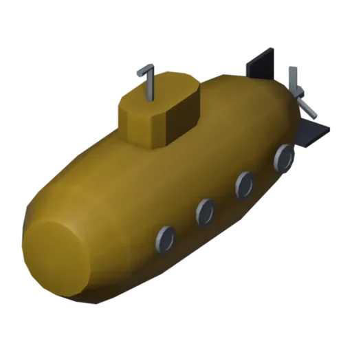 Submarine, 3D model
