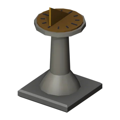 日晷,3D 模型
