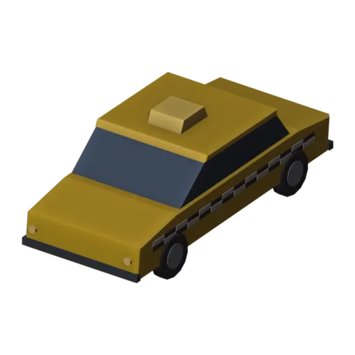 Taxi, 3D model