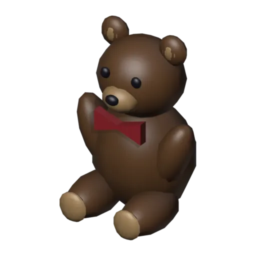 Teddy bear, 3D model