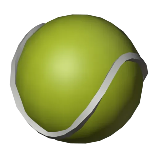 Tennis ball, 3D model