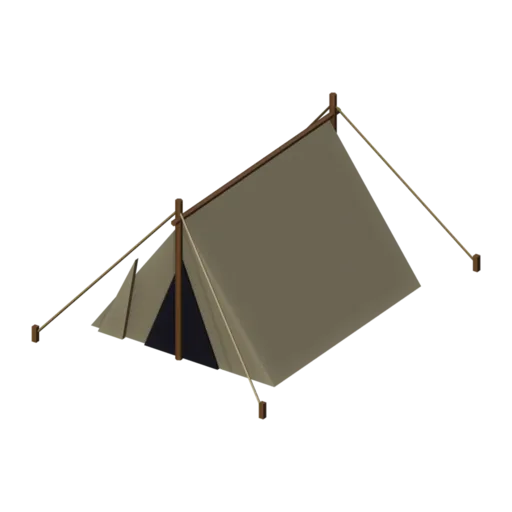 Tent, 3D model