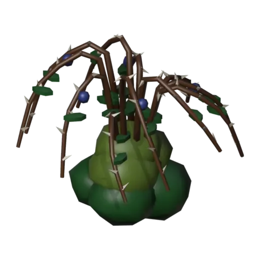 Thorn bush, 3D model