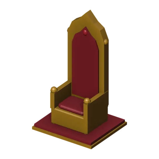 Throne, 3D model