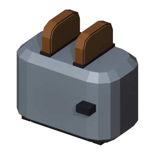 Toaster, 3D model