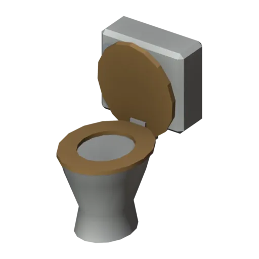 Toilet, 3D model