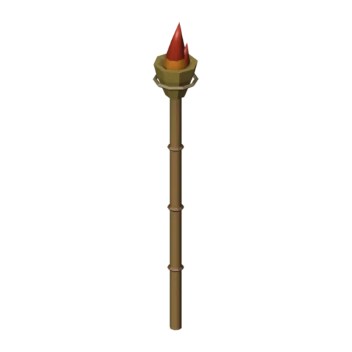 Tiki torch, 3D model