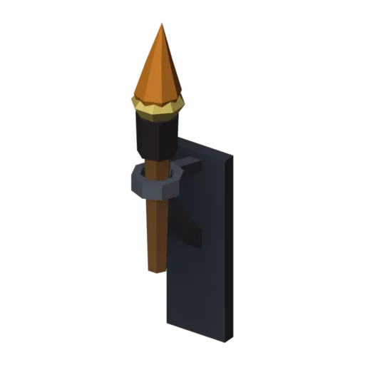 벽 촛대, 3D 모델